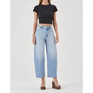 NEW ROLLA'S gigi barrel jeans in brad blue